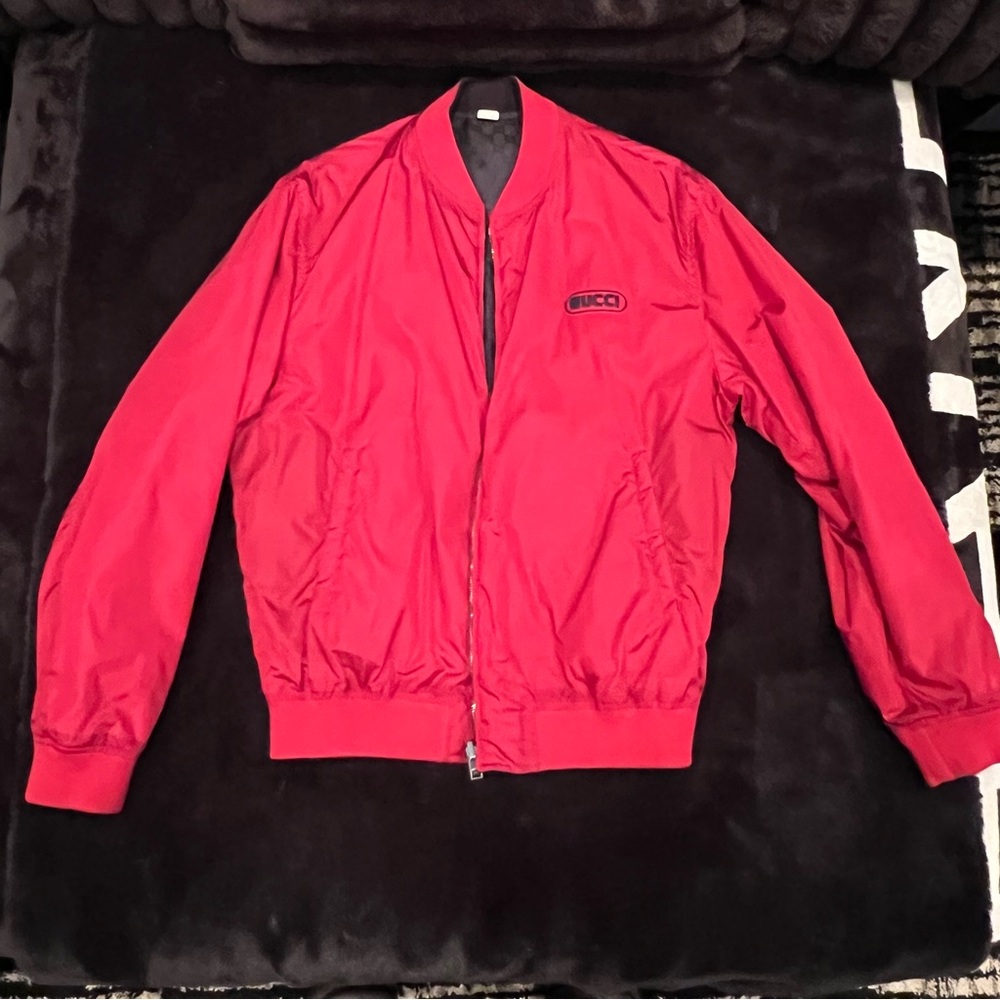 Authentic Gucci Reversible Lightweight Bomber Men… - image 2